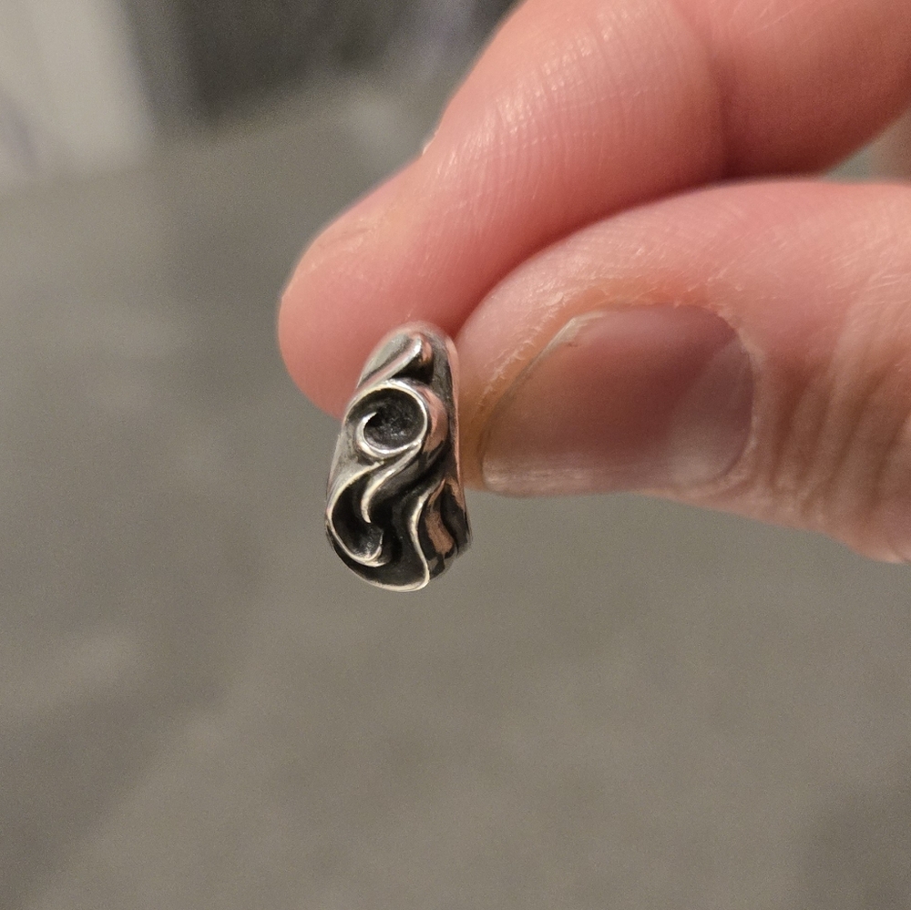 Chrome Hearts Carved Teardrop Earring